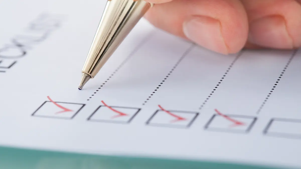 Checklist de mudança