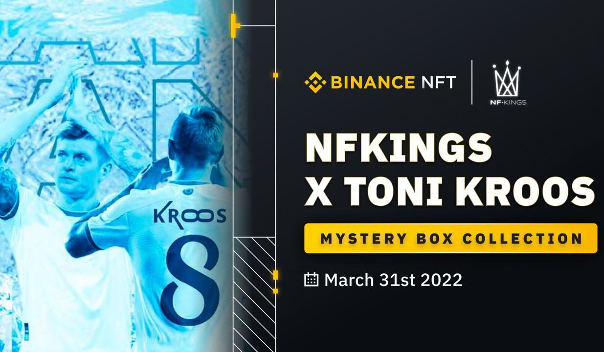 Coleção Binance NFT Mystery Box em colaboração com Toni Kroos