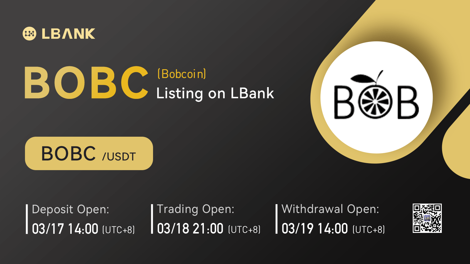 LBank Exchange To List Bobcoin