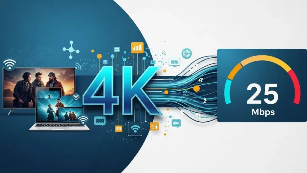 Qual velocidade internet necessária streaming 4K? Qual velocidade internet necessária streaming 4K