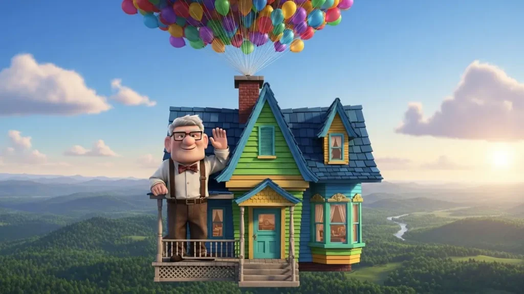 Up: A emocionante jornada de Carl e sua casa voadora