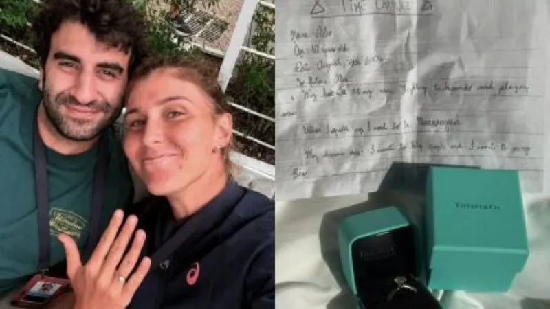 Bia Haddad é pedida em casamento com carta da infância