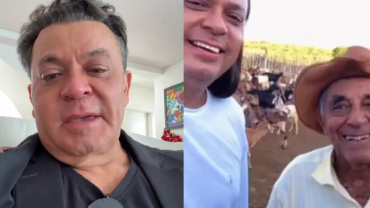 Frank Aguiar chora e lamenta morte do pai