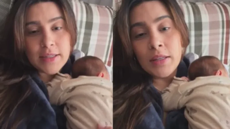 Lauana Prado mostra rotina com filho recém-nascido